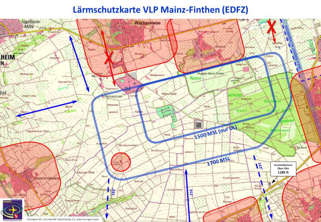 Laermschutzkarte VLP Mainz Finthen 2021 12