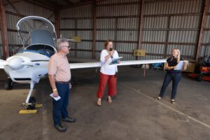 Offizieller Willkommensgruß zum BBQ auf dem Flugplatz Finthen